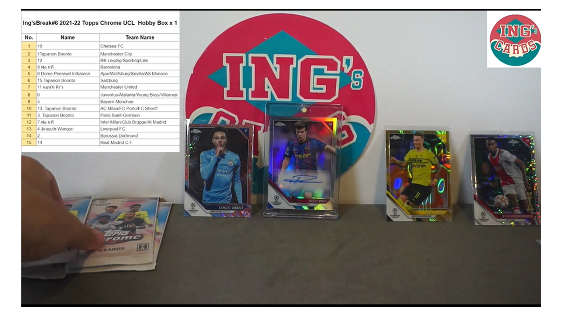ings cards live break ing's cards shop